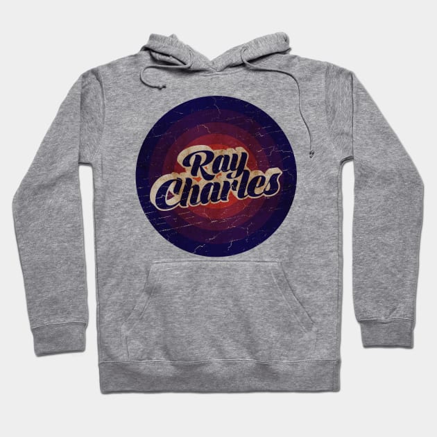 RAY CHARLES - VINTAGE BLURN CIRCLE Hoodie by GLOBALARTWORD